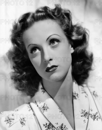 Danielle Darrieux, Close-Up Portrait, on-set of the Film, "The Rage of Paris", 1938