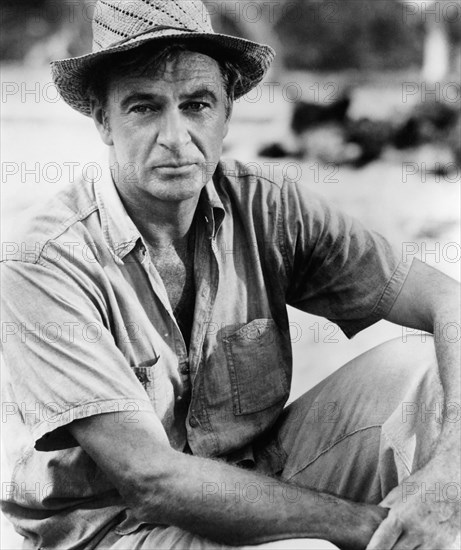 Gary Cooper, on-set of the Film, Return to Paradise", 1953