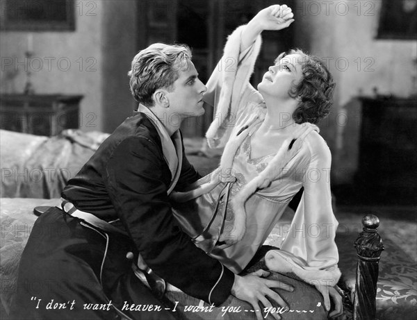 Phillips Holmes, Nancy Carroll, on-set of the Film, "Stolen Heaven", 1931