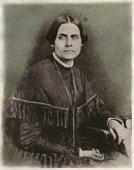Susan B. Anthony (1820-1906), American Reformer, Leader of Suffrage Movement, Portrait from Daguerreotype, 1852