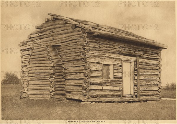 U.S. President Abraham Lincoln's Birthplace, Rock Spring Farm, Kentucky, USA, Illustrated Replica, 1914