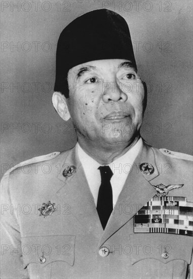 Sukarno (1901-1970), First President of Indonesia, Portrait, 1965