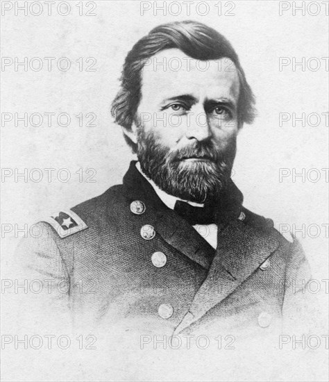 General Ulysses S. Grant, Commander of Union Armies in the American Civil War, Portrait, circa 1864
