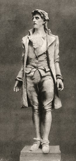 Nathan Hale, Soldier and Patriot During American Revolutionary War, Sculpture by Frederic MacMonnies