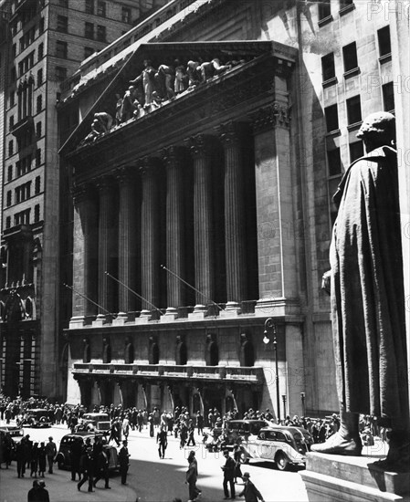 New York Stock Exchange, Wall Street, New York City, USA, circa 1930's