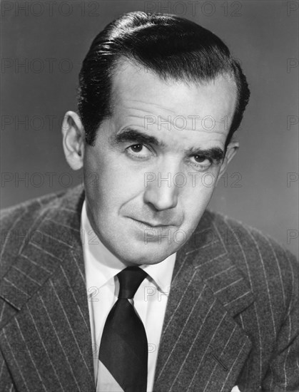 Edward R. Murrow (1908-1965), American Broadcast Journalist, Portrait, circa 1950