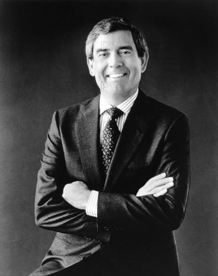 Dan Rather, American Broadcast Journalist, Portrait, circa early 1980's