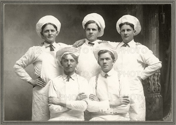 Group of Bakers, Portrait, circa 1900