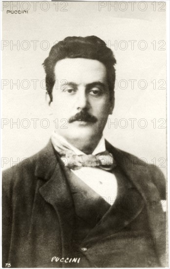 Giacomo Puccini (1858-1924), Italian Opera Composer, Portrait, circa 1900