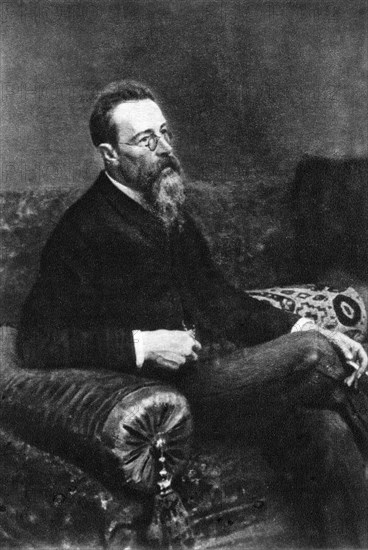 Nikolai Rimsky-Korsakov (1844 –1908), Russian Opera Composer, Portrait, Painting by Ilya Repin, 1893