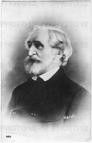 Giuseppi Verdi (1813-1901), Italian Opera Composer, Portrait, Postcard