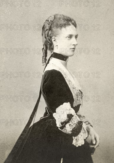 Alexandra of Denmark (1844-1925), Queen Consort of United Kingdom and Empress of India as Wife of King Edward VII, Portrait as Princess of Wales, circa 1865
