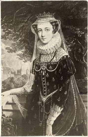 Mary, Queen of Scots (1542-1587), also known as Mary Stuart or Mary I of Scotland, Portrait at Age 27