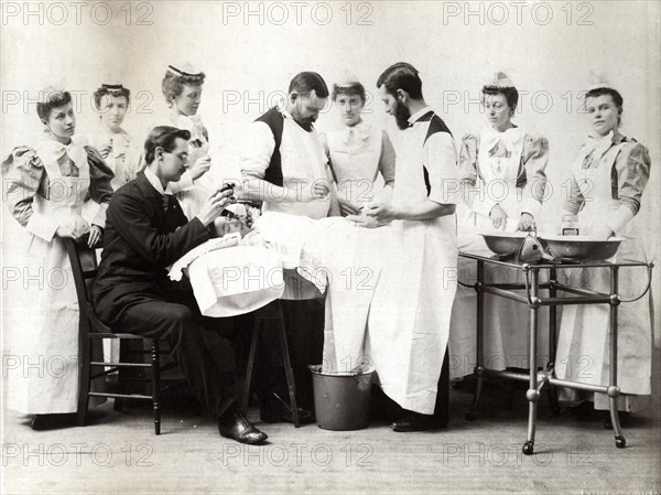 Medical Operation, Cincinnati, Ohio, USA, circa 1880