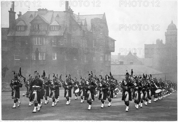 Gordon Highlanders, Castle Guard, Edinburgh, Scotland, United Kingdom, circa 1964