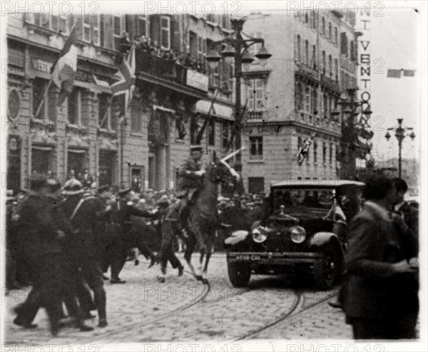 Assassination of King Alexander of Yugoslavia,  Marseille, France, 1934