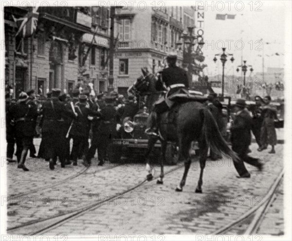 Assassination of King Alexander of Yugoslavia,  Marseille, France, 1934