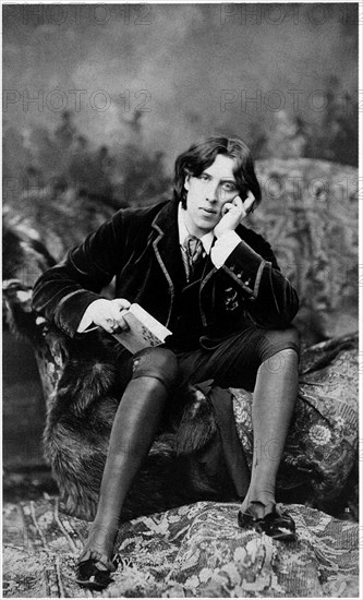 Oscar Wilde (1854-1900), Irish Writer and Poet, Portrait, circa 1882