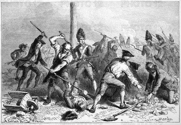 The Sons of Liberty Defending the Liberty Pole, Which They Re-Erected after the British Cut it Down, New York City, 1767