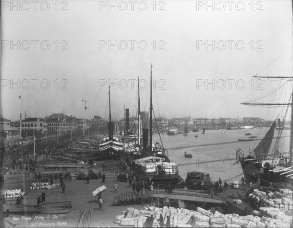 Harbor Area, Shanghai, China, circa 1890