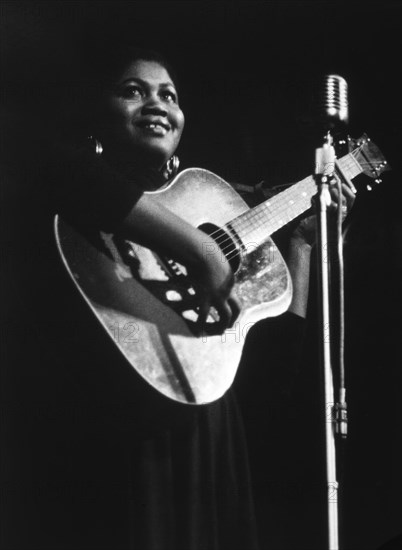 Odetta Holmes (1930-2008), also known as Odetta, American singer, actress, and Civil and Human Rights Activist, Portrait, 1957