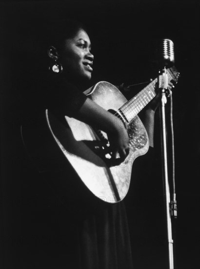 Odetta Holmes (1930-2008), also known as Odetta, American singer, actress, and Civil and Human Rights Activist, Portrait, 1957