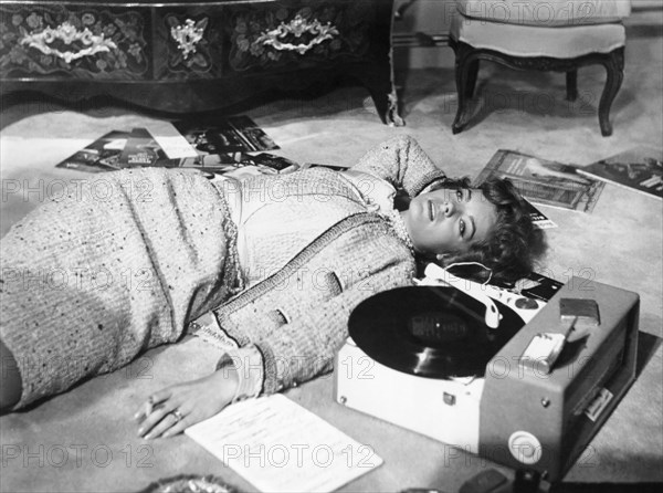 Romy Schneider, on-set of the Film, "Boccaccio '70", 1962