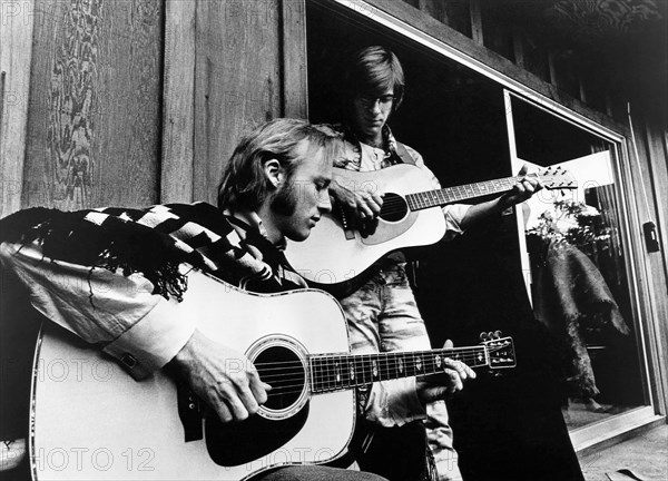 Stephen Stills, John Sebastian, on-set of the Film, "Celebration at Big Sur", 20th Century Fox Film Corp., 1971