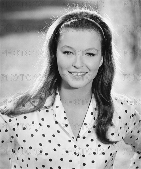 Marina Vlady, Smiling Portrait, on-set of the Film, "The Conjugal Bed" (aka L'Ape Regina), 1963