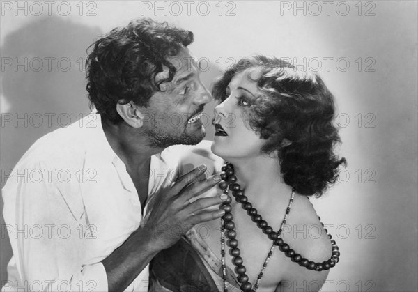 Francis McDonald, Nancy Carroll, on-set of the Film, "Dangerous Paradise", 1930