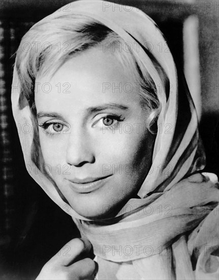 Maria Schell, on-set of the Film, "Duel in the Forest" (aka Der Schinderhannes), 1958