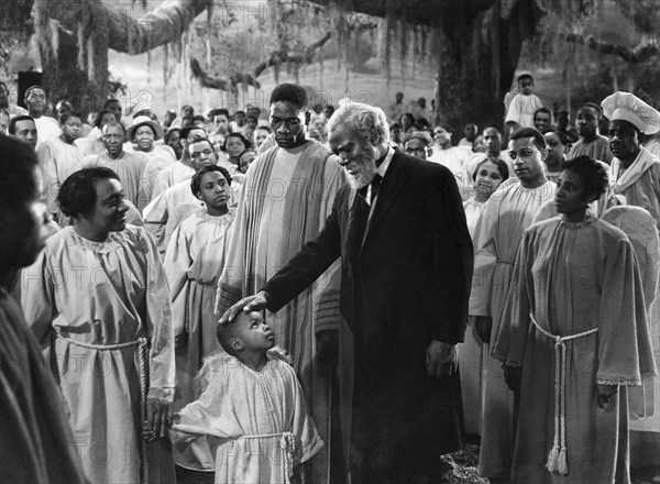 Rex Ingram (center), on-set of the Film, "The Green Pastures", 1936