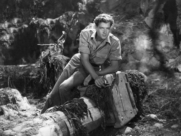 Joel McCrea, on-set of the Film, "The Most Dangerous Game", 1932