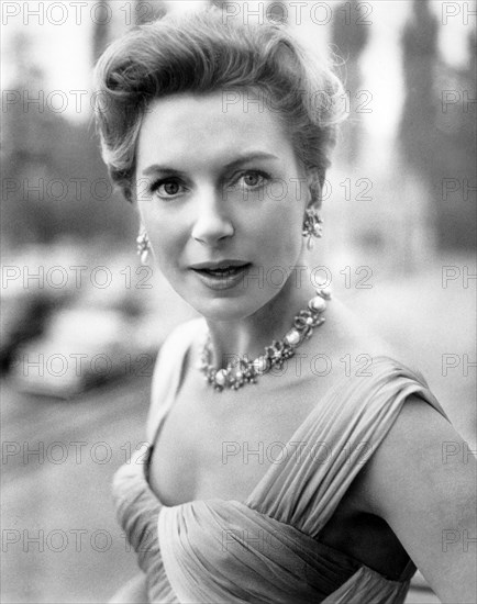 Deborah Kerr, on-set of the film, "The Grass is Greener", 1960