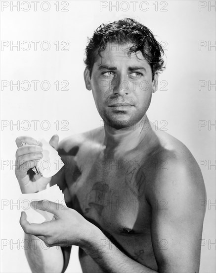 John Hodiak, publicity portrait for the film, "Lifeboat", 20th Century Fox, 1944