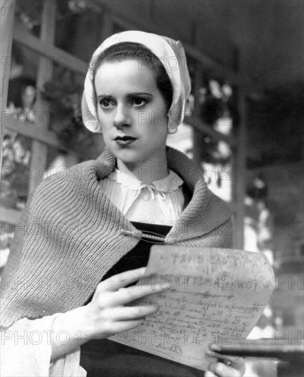 Elsa Lanchester, on-set of the Film "Rembrandt", 1936