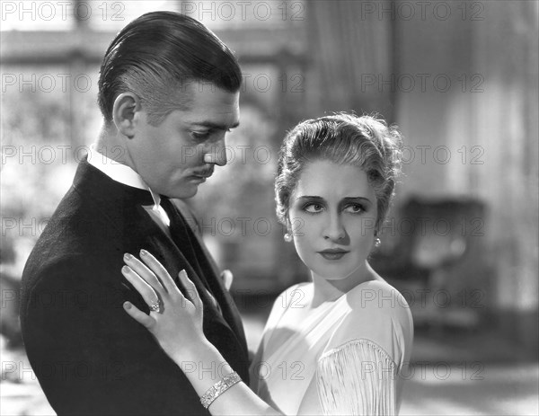 Clark Gable, Norma Shearer, on-set of the Film "Strange Interlude", 1932