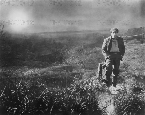 George O'Brien, on-set of the Silent Film "Sunrise", 1927