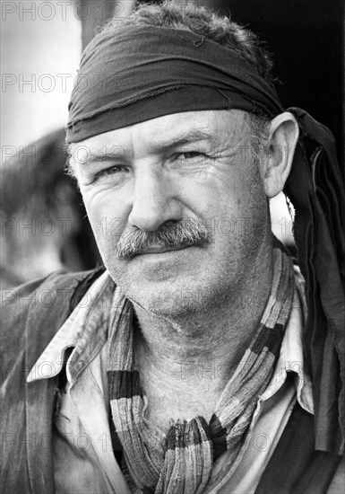 Gene Hackman, Portrait on-set of the Film "Uncommon Valor", 1983