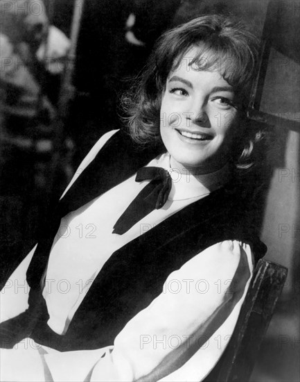 Romy Schneider, on-set of the Film "The Victors", 1963