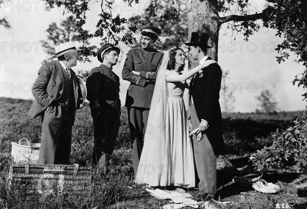 Wedding Scene, on-set of the French Film "Voyage Surprise", 1947