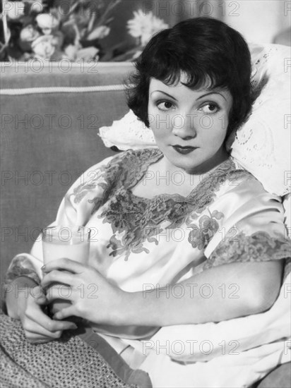 Claudette Colbert, Recuperating at Home from Appendectomy, September 1933