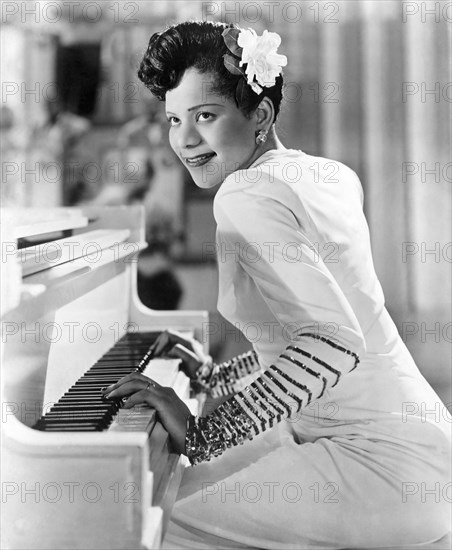 Dorothy Donegan, Smiling Portrait at Piano, circa 1940's