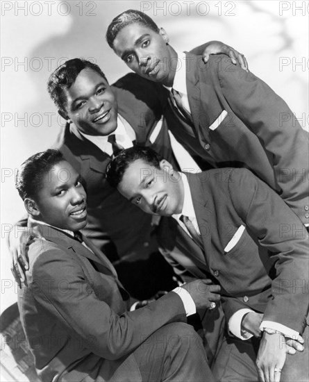 The Drifters, Clyde McPhatter, Gerhart Thrasher, Andrew Thrasher, Bill Pinkney, Publicity Portrait,  circa mid-1950's