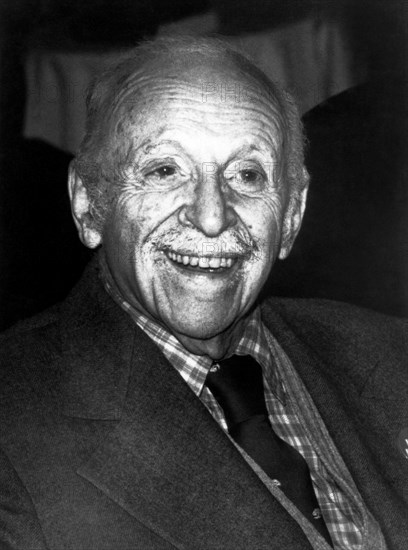 Edward Bernays, Public Relations Pioneer, Portrait, circa 1980's