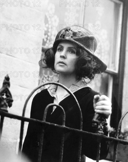 Pauline Collins, on-set of the TV Mini-series, Country Matters, Granada Television, 1974