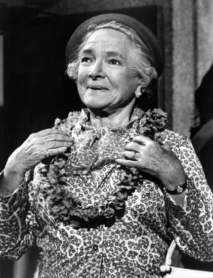 Helen Hayes, on-set of the TV Show "Hawaii Five-O", CBS, 1975