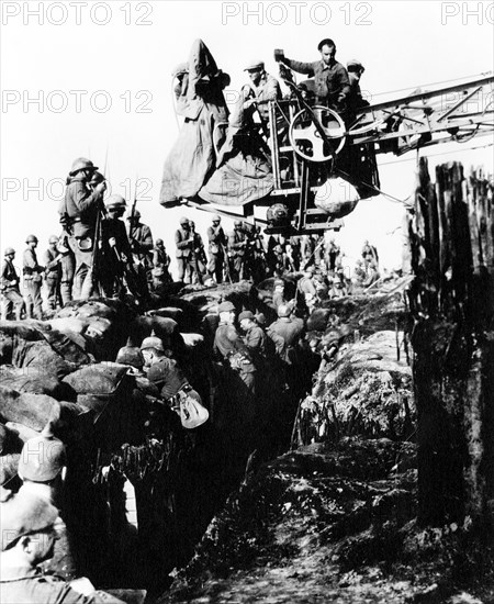 Film Crew on-set of the Film "All Quiet on the Western Front", 1930