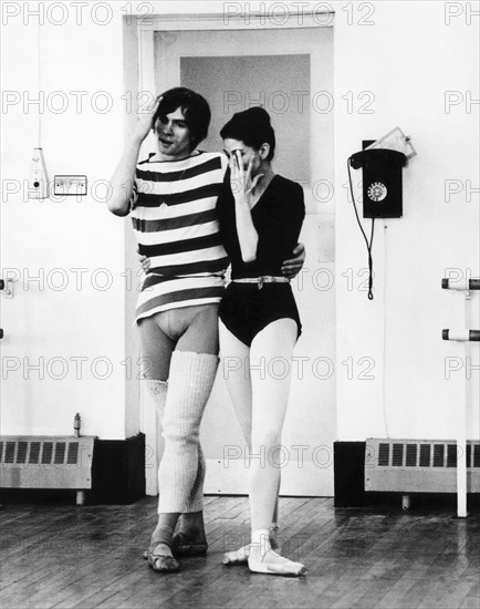 Rudolf Nureyev, Margot Fonteyn, on-set  of the Documentary "An Evening with the Royal Ballet", 1963