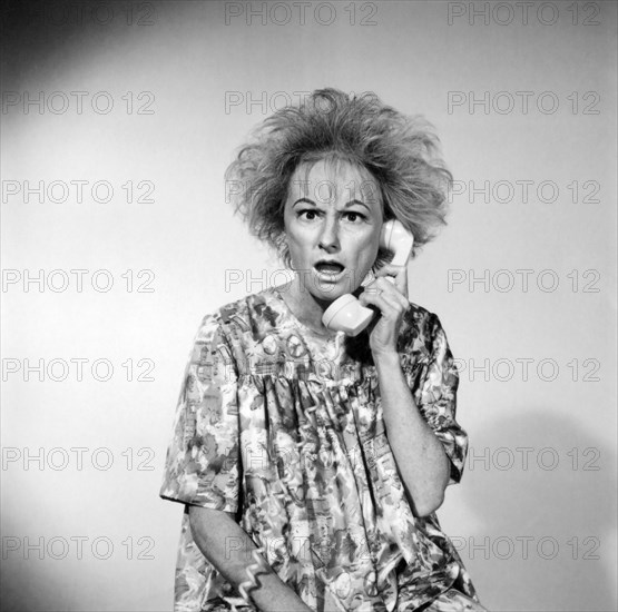 Phyllis Diller, on-set of the Film "Boy, Did I get a Wrong Number!", 1966